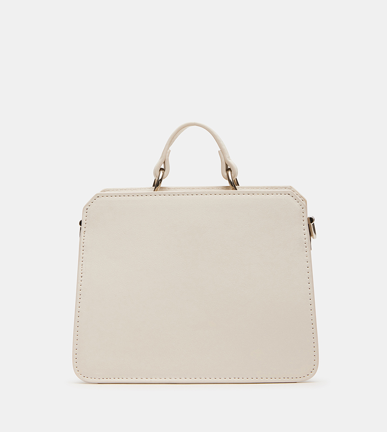 BEVELYMM Logo Embossed Top Handle Bag