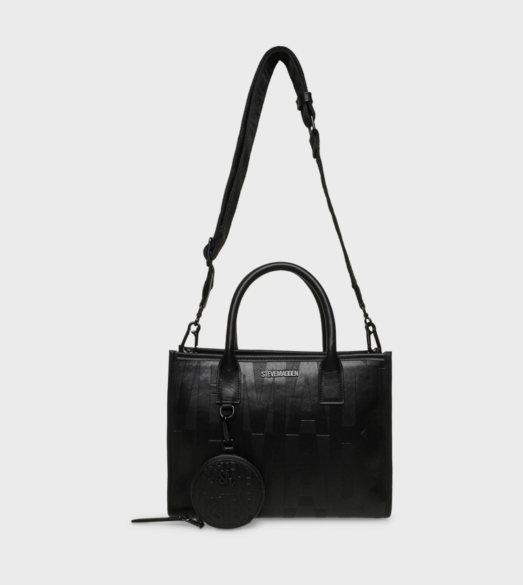 BVISIONE Logo Patterned Tote Bag