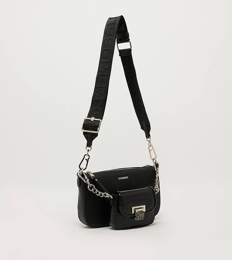 BNAIM Metal Accent Crossbody Bag
