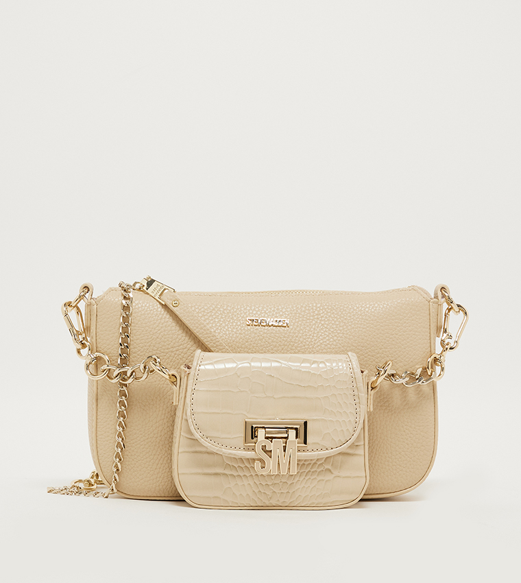BNAIM Metal Accent Crossbody Bag