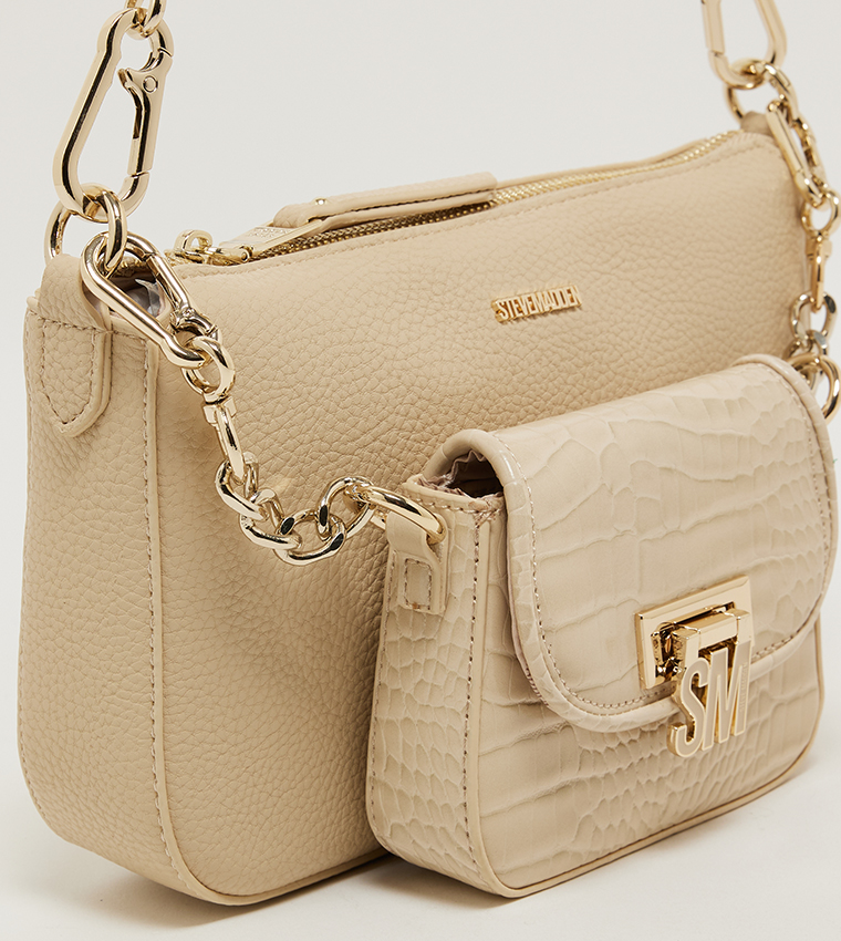 BNAIM Metal Accent Crossbody Bag