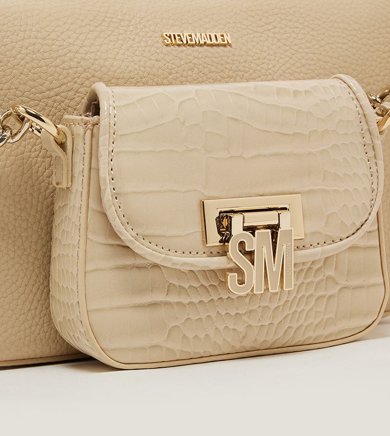 BNAIM Metal Accent Crossbody Bag