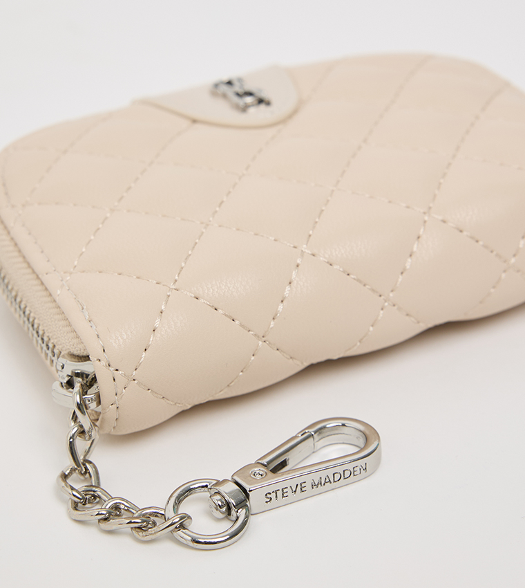 BCLEFF Quilted Zip-Around Wallet