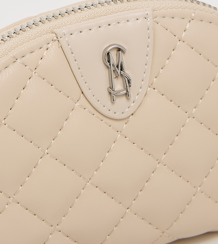 BCLEFF Quilted Zip-Around Wallet