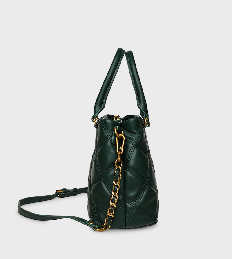 BNESSIE Quilted Satchel Bag