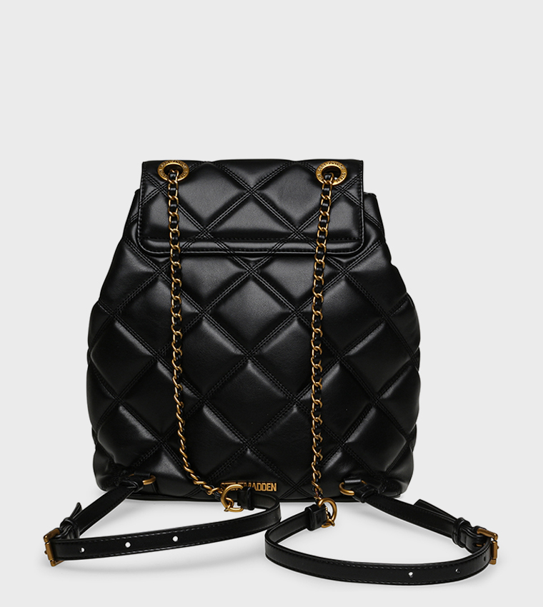 BCONTENT Quilted Flap Backpack