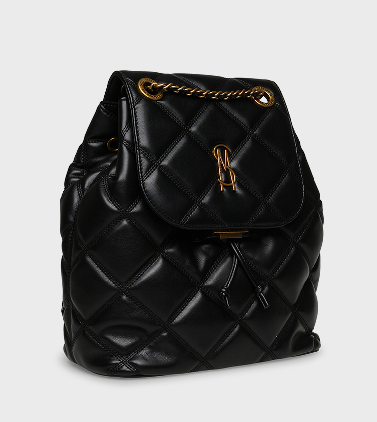 BCONTENT Quilted Flap Backpack