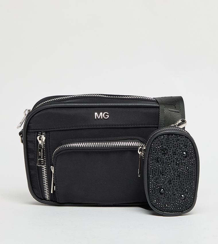 Logo Detail Crossbody Bag with Pouch