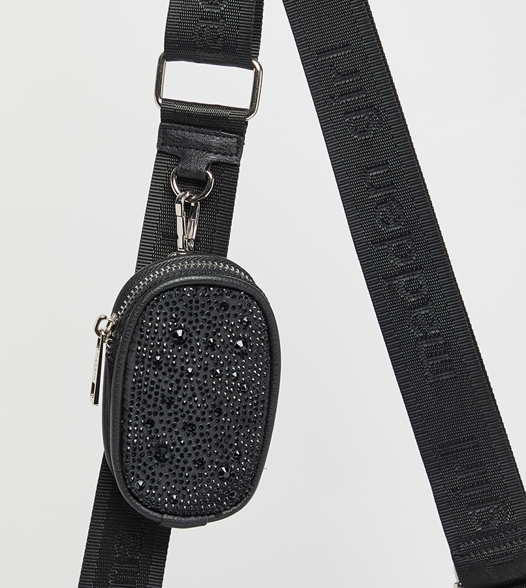 Logo Detail Crossbody Bag with Pouch