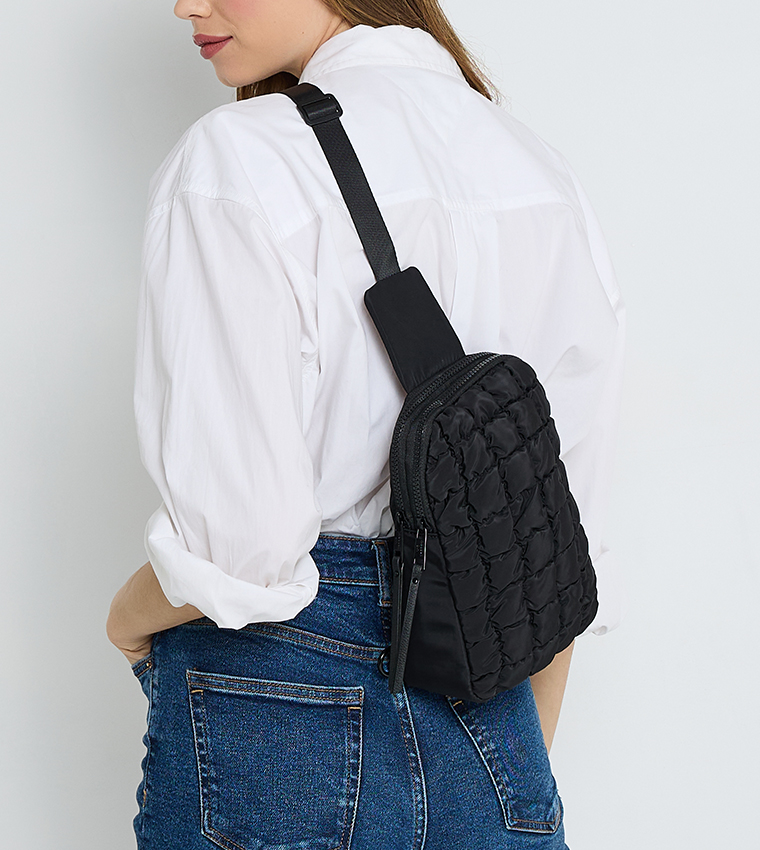 Quilted Crossbody Backpack