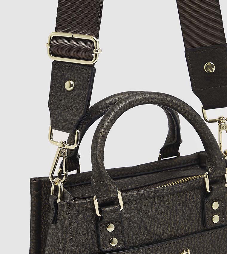 Logo Detail Top Handle Bag