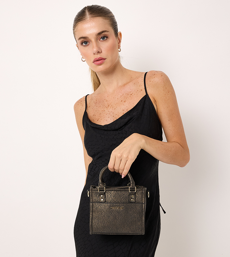 Logo Detail Top Handle Bag