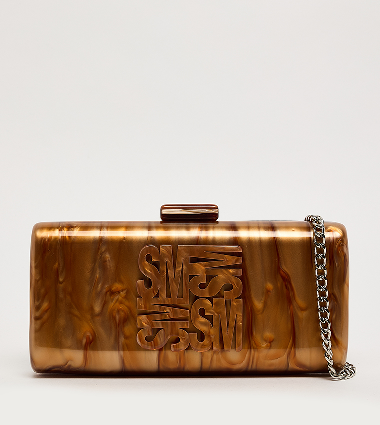 BLILLA Monogram Detail Marble Clutch