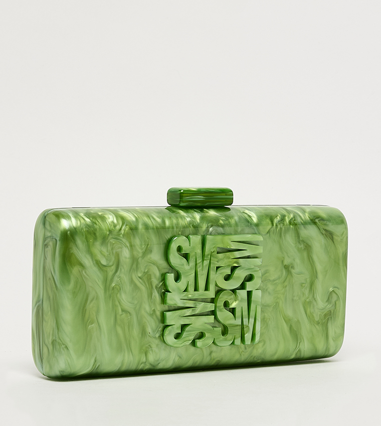 BLILLA Monogram Detail Marble Clutch
