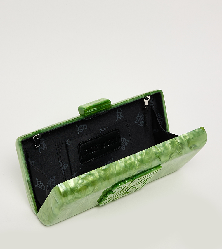 BLILLA Monogram Detail Marble Clutch