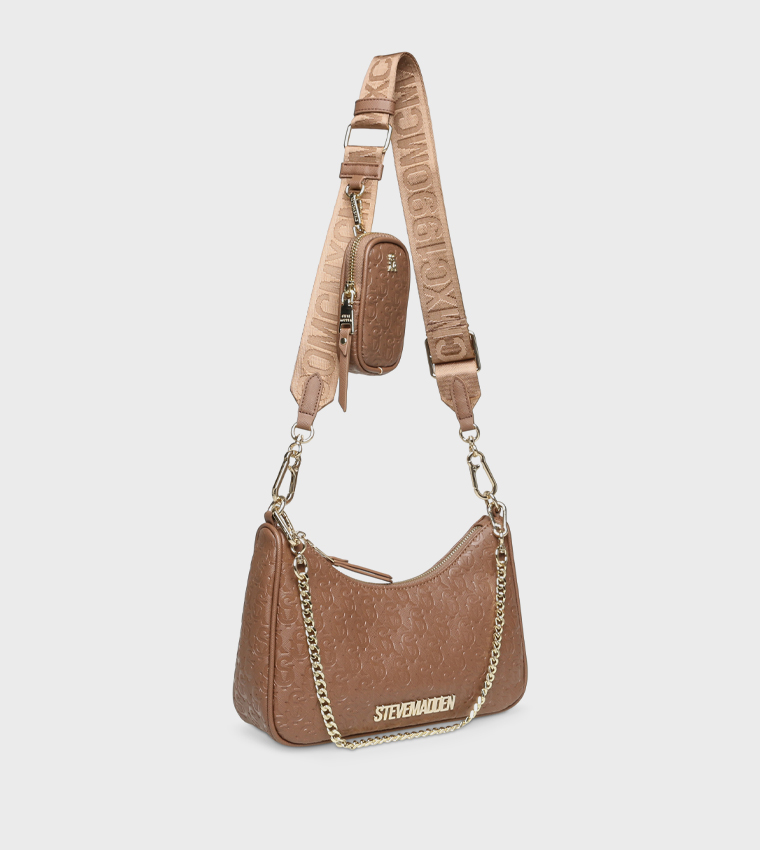 BVICE-E Monogram Shoulder Bag with Coin Purse