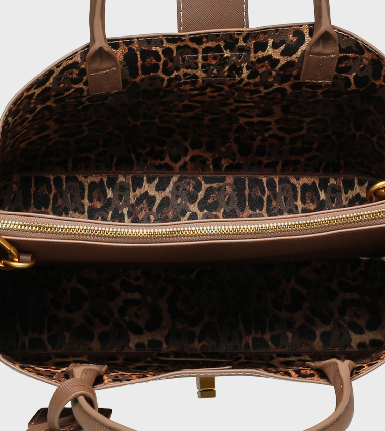 BKESS-L Logo Detail Satchel Bag