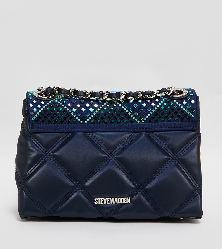 BADALIND Embellished Flap Shoulder Bag