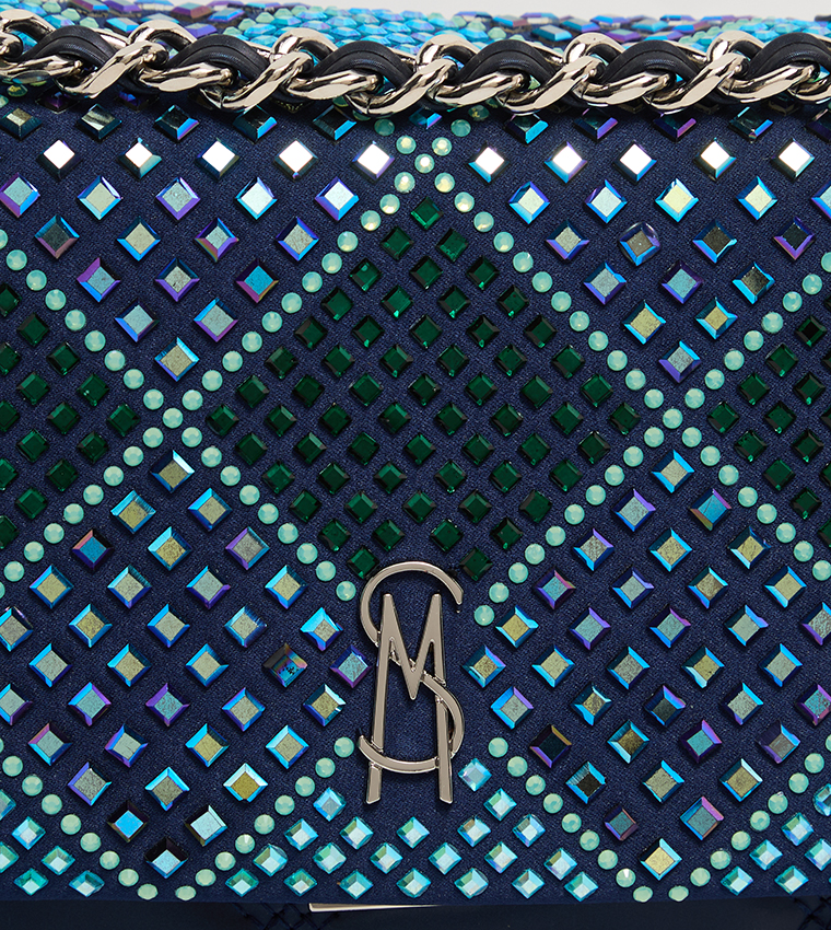 BADALIND Embellished Flap Shoulder Bag