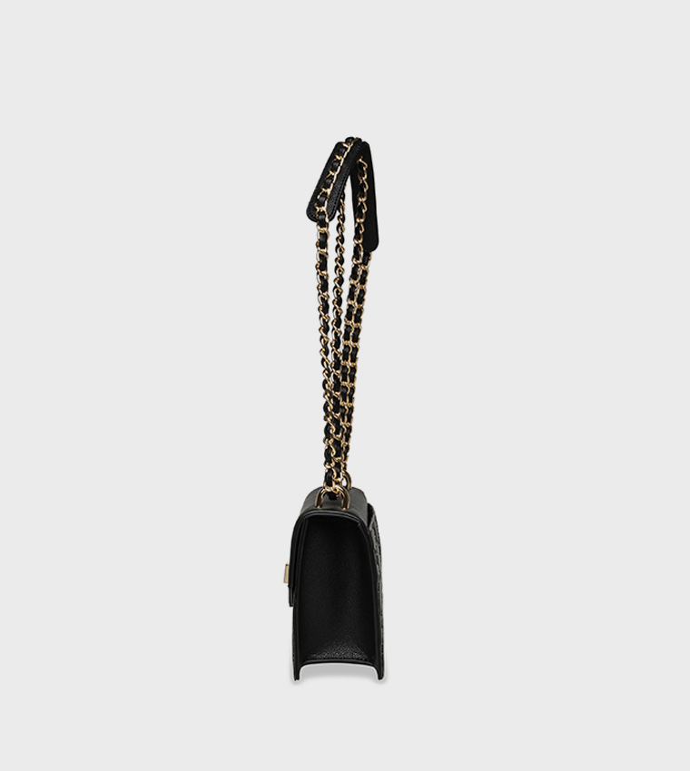 BAMARA-2 Logo Debossed Convertible Crossbody Bag