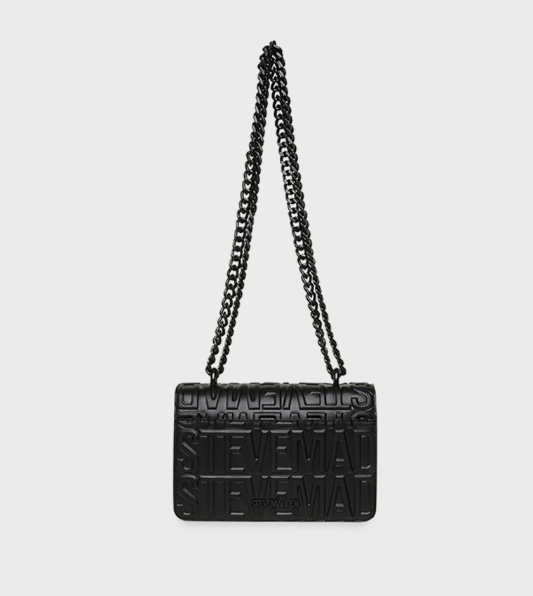 BCARBON Logo Embossed Convertible Crossbody Bag