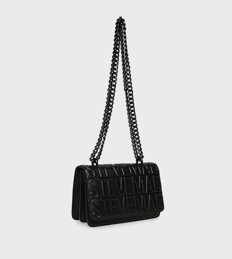 BCARBON Logo Embossed Convertible Crossbody Bag