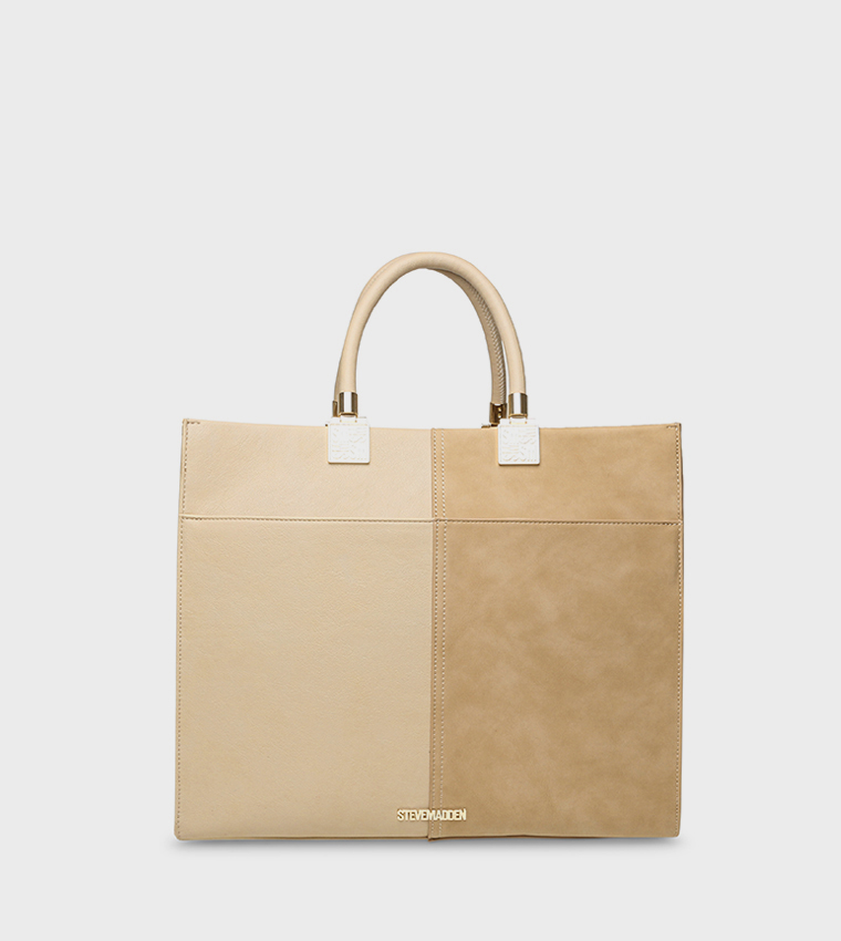 BCHLOEY Color Block Tote Bag