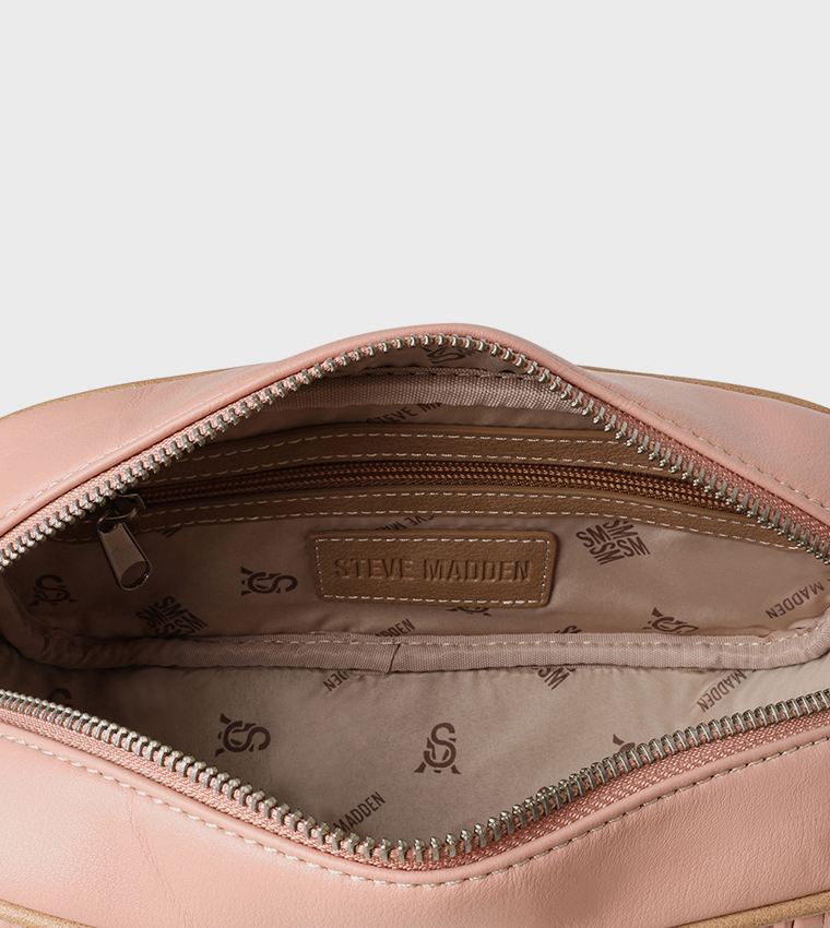 BCITRA Textured Logo Detail Crossbody Bag