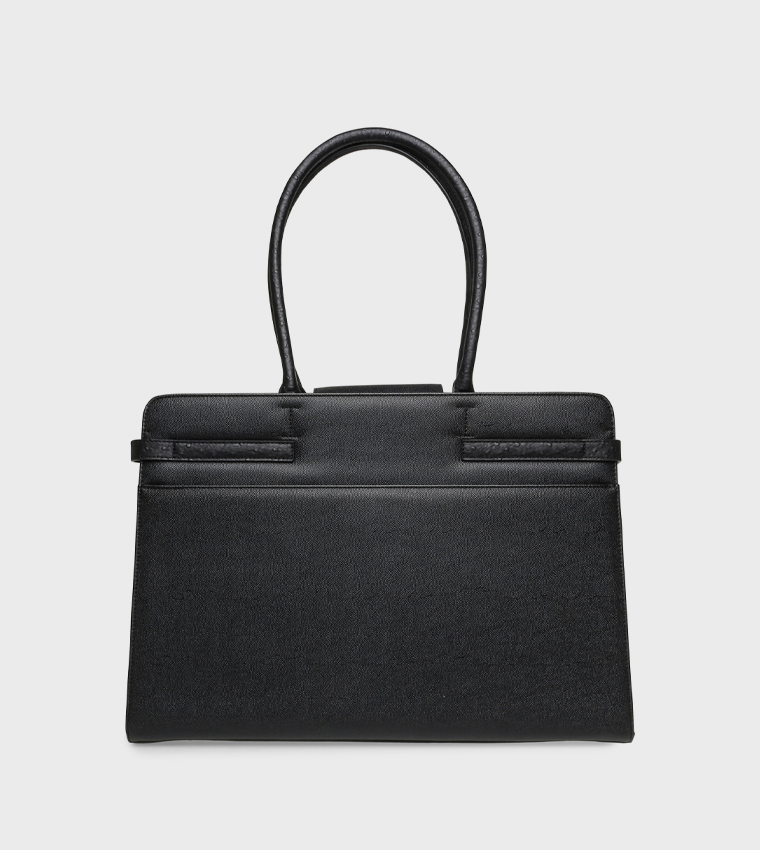 BDAWNS Textured Logo Detail Tote Bag