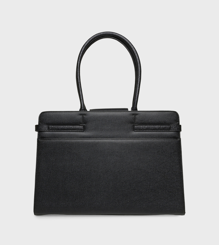 BDAWNS Textured Logo Detail Tote Bag