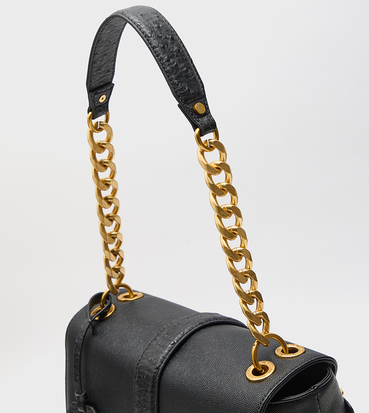 BPATTS-E Logo Detail Shoulder Bag