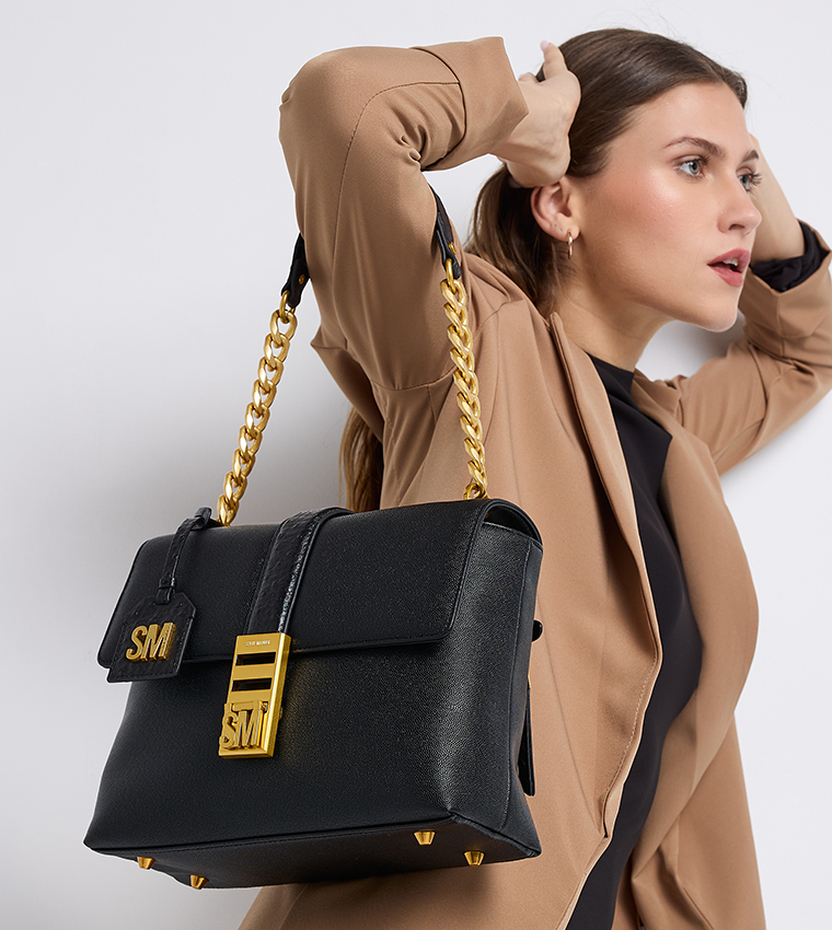 BPATTS-E Logo Detail Shoulder Bag
