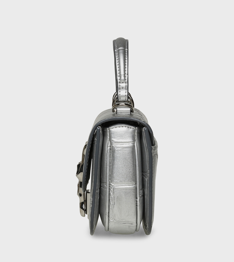 BINQUE-C Textured Top Handle Bag