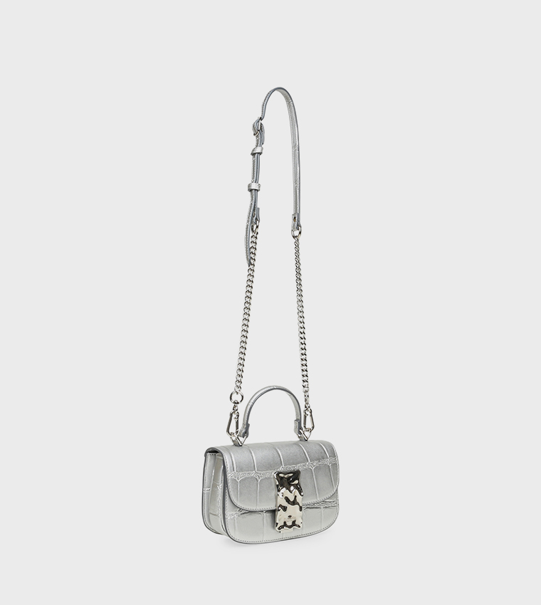 BINQUE-C Textured Top Handle Bag