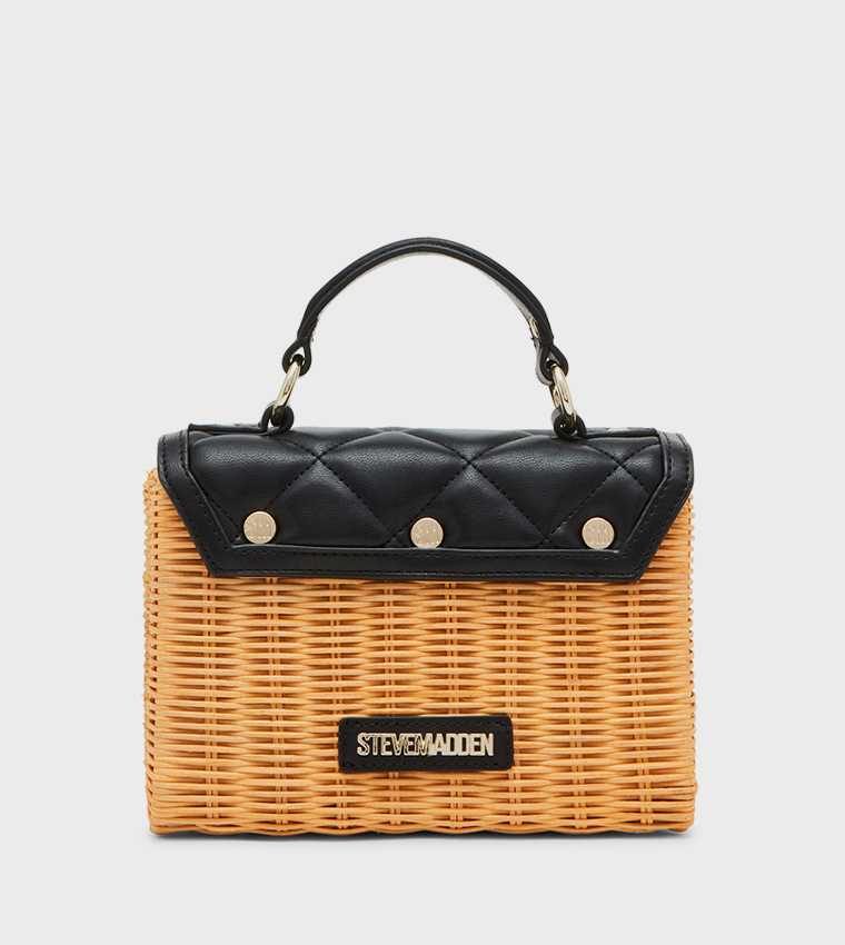BPICNIC Raffia Top Handle Bag