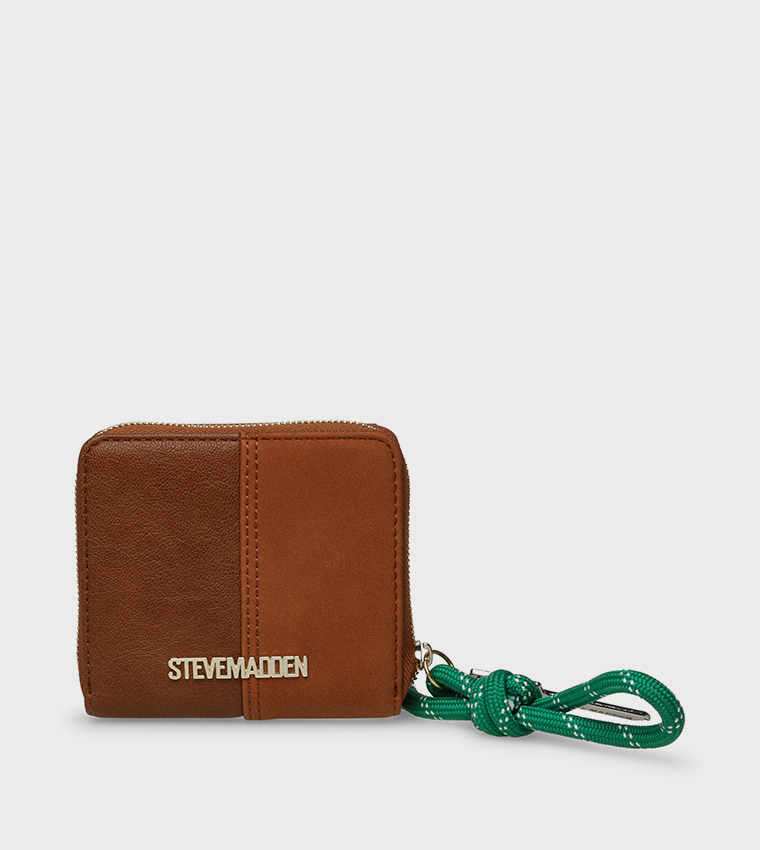 BKOKO Color Block Zip-Around Wallet