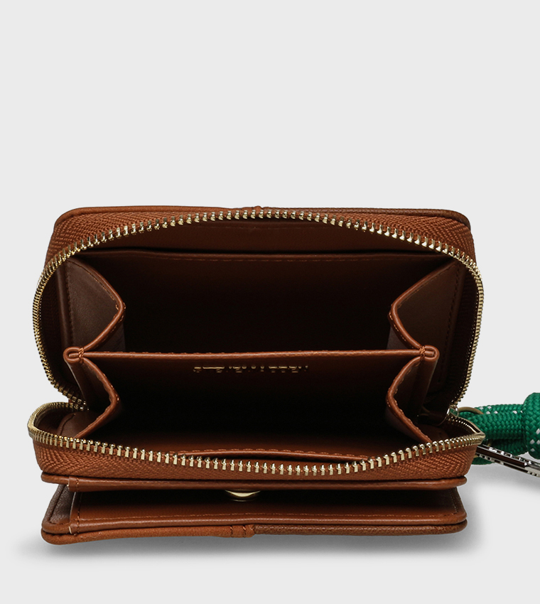 BKOKO Color Block Zip-Around Wallet