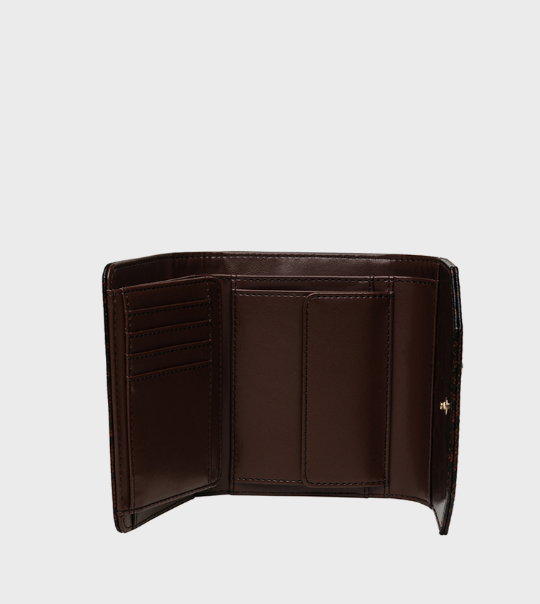 BLYDA-E Leopard Print Flap Wallet