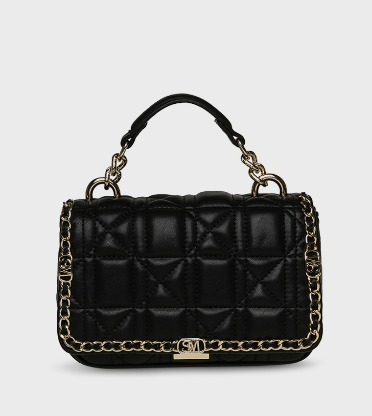 BGRETEL Chain Detail Puffer Top Handle Bag