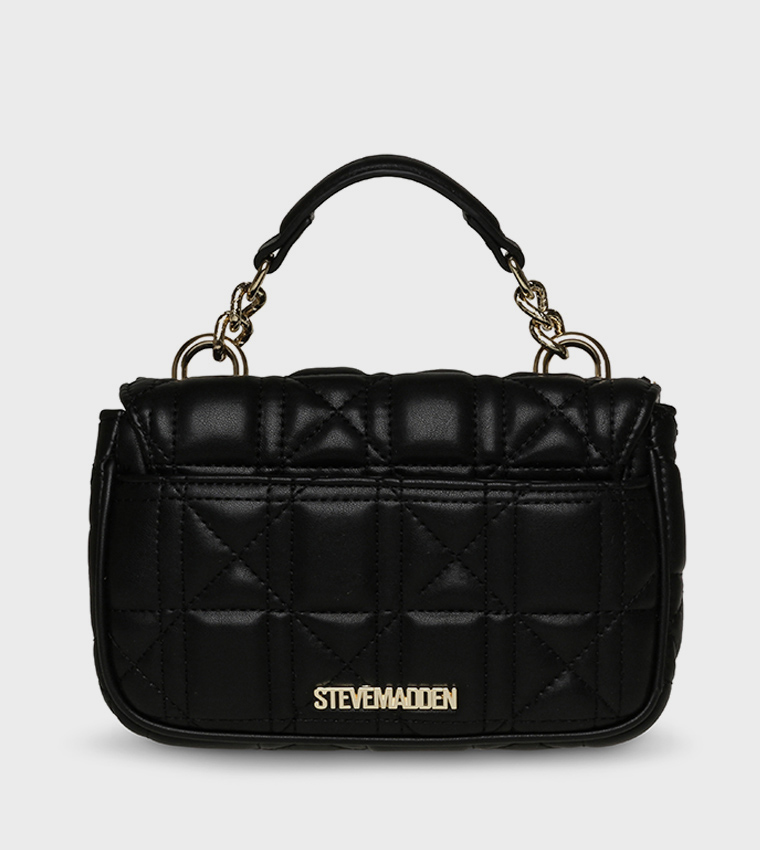 BGRETEL Chain Detail Puffer Top Handle Bag
