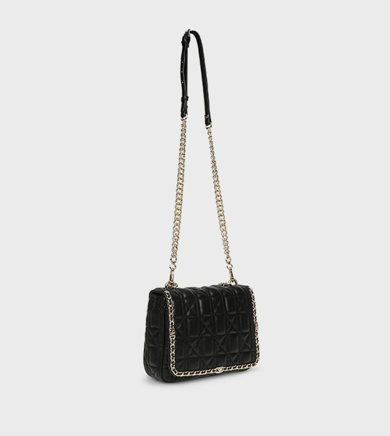 BGRETEL Chain Detail Puffer Top Handle Bag