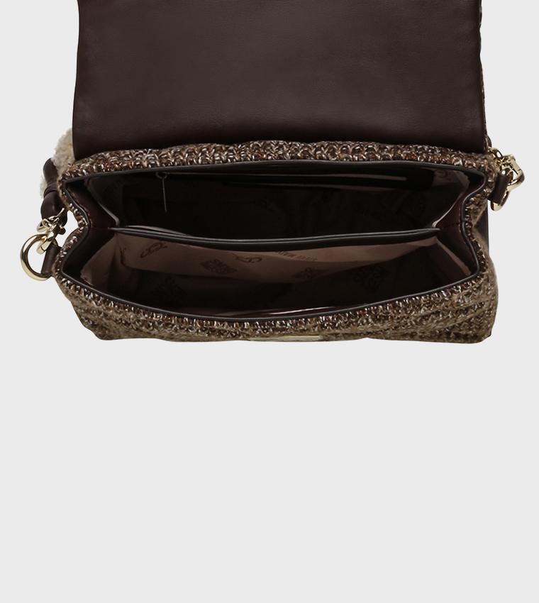 BMIKKI Puffer Logo Detail Top Handle Bag