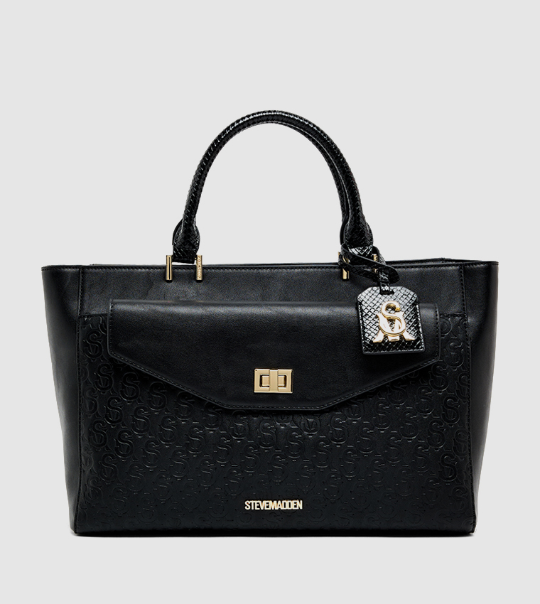 Monogram Debossed Tote Bag