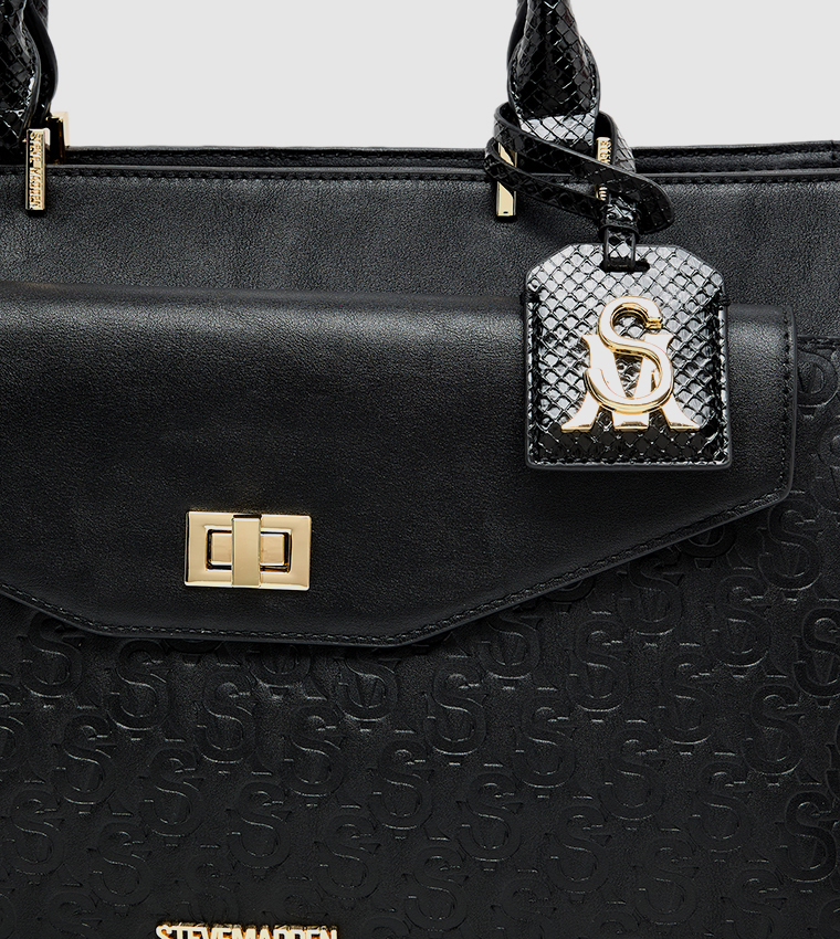 Monogram Debossed Tote Bag