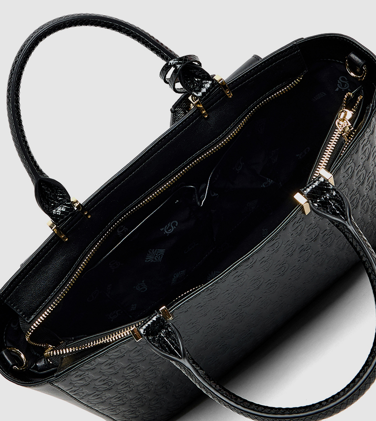 Monogram Debossed Tote Bag