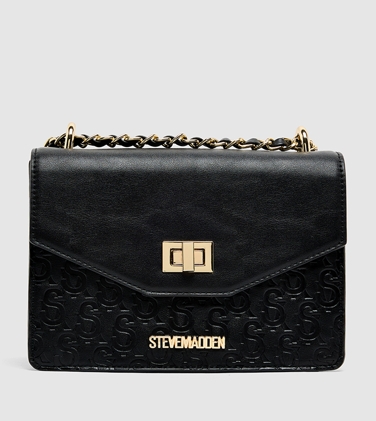 Monogram Debossed Convertible Shoulder Bag