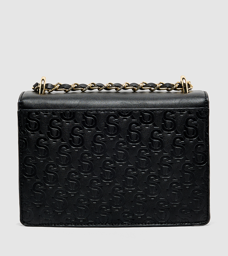 Monogram Debossed Convertible Shoulder Bag