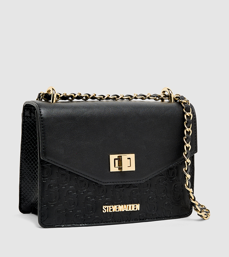 Monogram Debossed Convertible Shoulder Bag