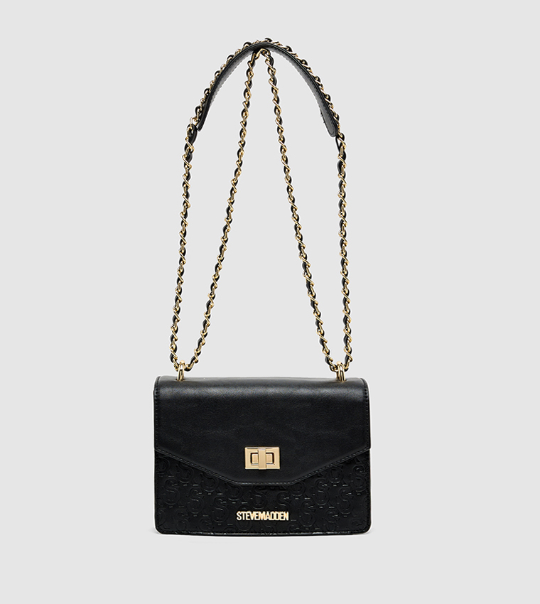 Monogram Debossed Convertible Shoulder Bag