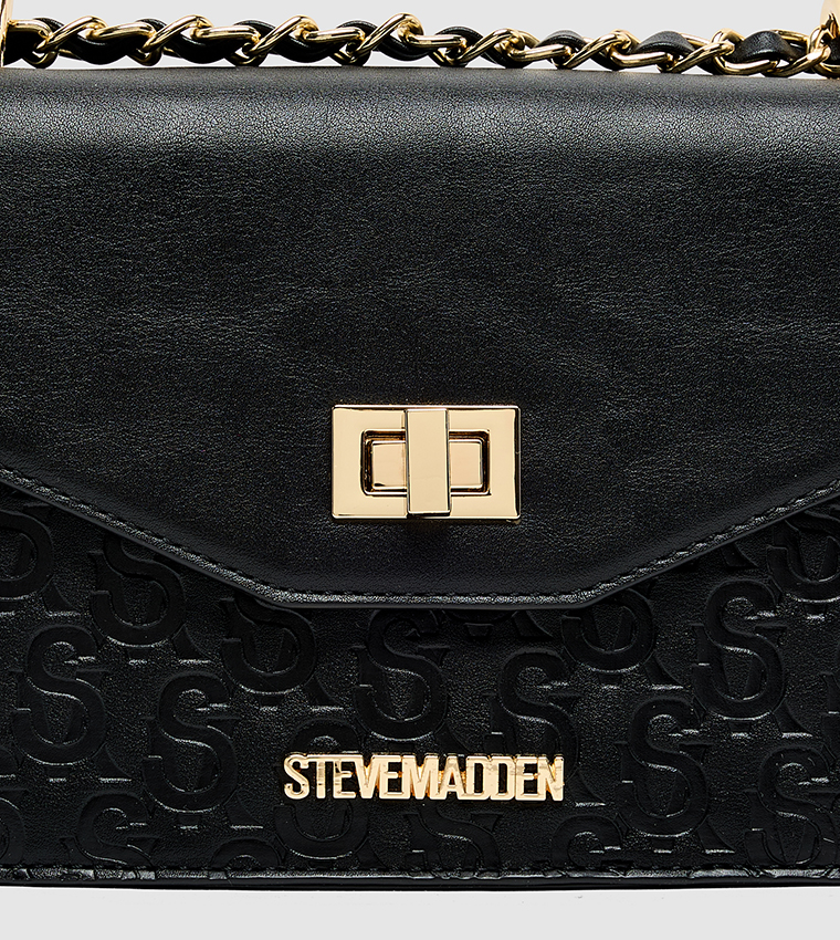 Monogram Debossed Convertible Shoulder Bag